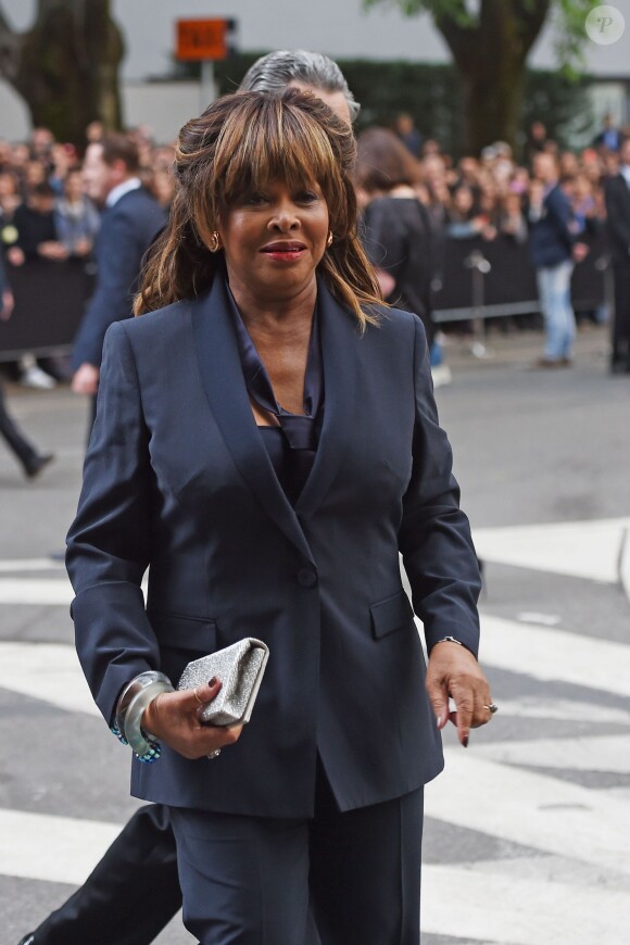 Tina Turner et Edward Bach arrive à l'événement Armani au musée Silos le 30 avril 2015