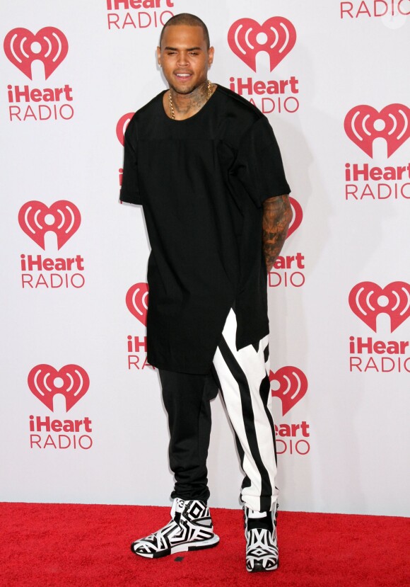 Chris Brown - People au festival de musique "iHeartRadio" au "MGM Grand Garden Arena" à Las Vegas, le 20 septembre 2014
