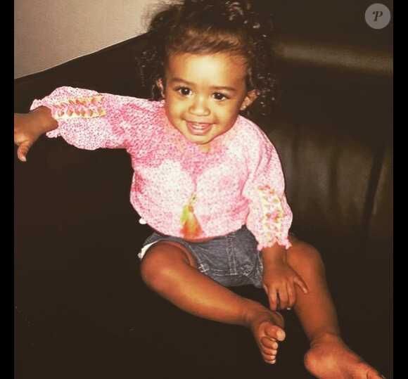 Chris Brown a ajouté une photo de sa fille Royalty, sur son compte Instagram le 23 avril 2015