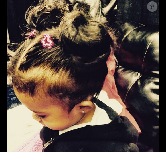 Chris Brown a ajouté une photo de sa fille Royalty, sur son compte Instagram le 22 avril 2015
