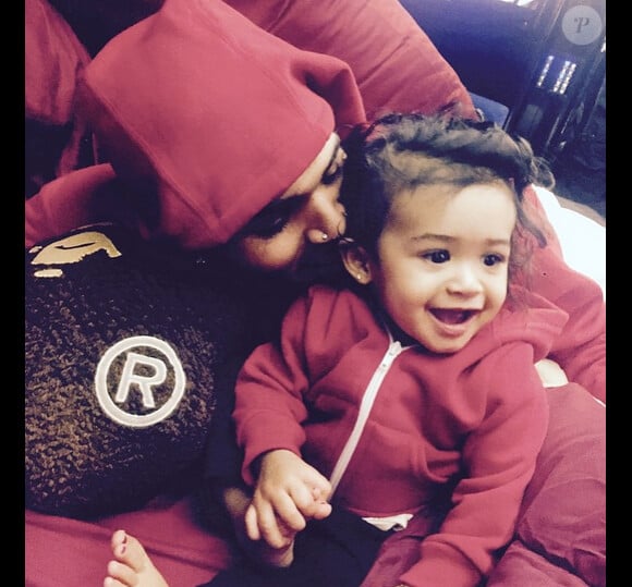 Chris Brown a ajouté une photo de sa fille Royalty, sur son compte Instagram le 17 avril 2015