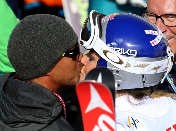 Lindsey Vonn et Tiger Woods amoureux lors des championnats du monde de ski à Vail, le 2 février 2015