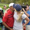 Tiger Woods et Lindsey Vonn, amoureux lors de la Presidents Cup au Muirfield Village Golf Club de Dublin, le 5 octobre 2013