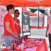 Exclusif - La princesse Stéphanie de Monaco est venue soutenir ses équipes lors de la 6ème édition de Test in the City, initiative de de l'association Fight Aids à Monaco pour le dépistage du sida, le 13 avril 2015