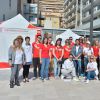 Exclusif - La princesse Stéphanie de Monaco est venue soutenir ses équipes lors de la 6ème édition de Test in the City, initiative de de l'association Fight Aids à Monaco pour le dépistage du sida, le 13 avril 2015
