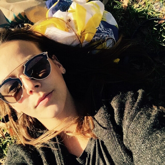 Pauline Ducruet en pleine détente dans Central Park à New York, photo Instagram du 11 avril 2015