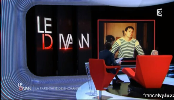 Enregistrement de l'émission "Le Divan" présentée par Marc-Olivier Fogiel, avec Jean-Paul Gaultier en invité, le 24 avril 2015.