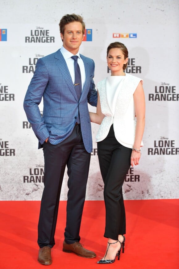 Armie Hammer et Ruth Wilson - Premiere du film "The Lone Ranger" au CineStar Sony Center a Berlin. Le 19 juillet 2013 