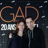 Exclusif - Gad Elmaleh et Sylvie Testud, dans les coulisses du spectacle de Gad Elmaleh au Palais des Sports de Paris, pour fêter ses 20 ans de scène, le 12 décembre 2014.
