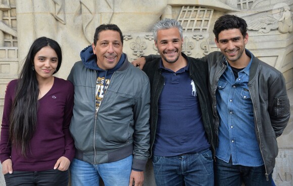Hafsia Herzi, Smaïn Fairouze, Farid Khider et Salim Kechiouche - Avant-première du film "Certifiée Halal" de Mahmoud Zemmouri au musée de l'histoire de l'immigration à Paris le 7 mai 2015.
