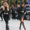 Kendall Jenner et Khloe Kardashian arrivent aux Staples Center à Los Angeles pour assister à un match basket, le 8 mai 2015.