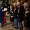Elizabeth II lors de la cérémonie de commémoration pour le 70e anniversaire de la fin de la Seconde Guerre Mondiale à l'abbaye de Westminster à Londres le 9 mai 2015.
