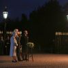 La reine Elizabeth II et le prince Philip assistaient le 8 mai 2015 à une cérémonie de commémoration du 70e anniversaire de la fin de la Seconde Guerre mondiale, à Windsor.