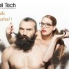 Sébastien Chabal et Anastasia Corlouër dans le nouveau visuel de la campagne de pub Dépil Tech
