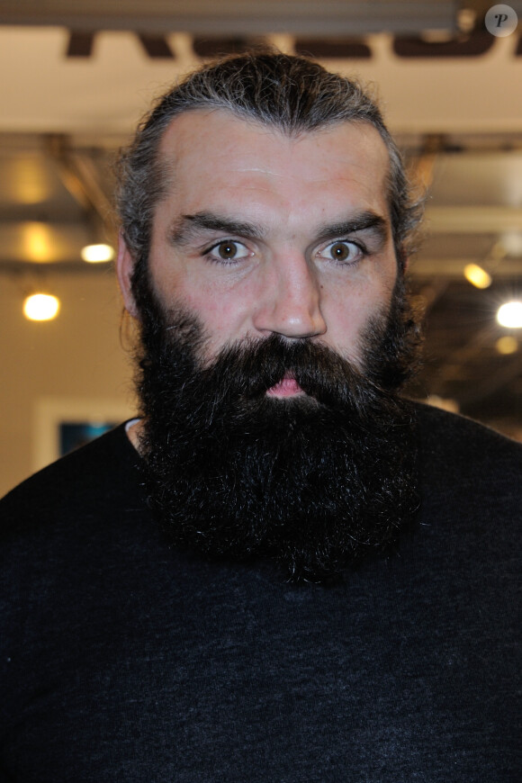 Sébastien Chabal lors du Mondial Body Fitness 2015 au Parc des Expositions de la porte de Versailles à Paris, le 20 mars 2015