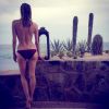 Diane Kruger postant un cliché le 11 mai 2015 sur Instagram, en vacances au Mexique