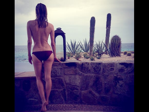 Diane Kruger postant un cliché le 11 mai 2015 sur Instagram, en vacances au Mexique