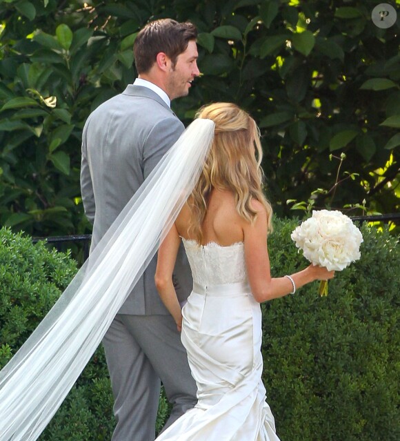 Exclusif - Kristin Cavallari et Jay Cutler lors de leur mariage a l'église "Woodmont Christian Church" de Nashville, le 8 juin 2013