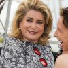 Emmanuelle Bercot et Catherine Deneuve - Photocall du film "La Tête haute" (hors compétition) lors du 68ème festival de Cannes le 13 mai 2015