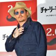  Johnny Depp pose lors du photocall du film "Charlie Mortdecai" &agrave; Tokyo, le 28 janvier 2015.&nbsp;  
