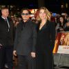 Johnny Depp et sa fiancée Amber Heard - Avant-première du film "Charlie Mortdecai" à Londres. Le 19 janvier 2015  