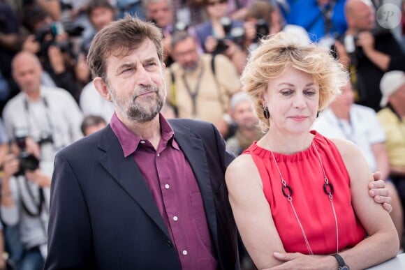 Nanni Moretti et Margherita Buy - Photocall du film "Mia Madre" lors du 68e Festival International du Film de Cannes le 16 mai 2015 