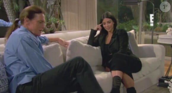 Bruce Jenner et son ex-belle-fille Kim Kardashian dans un extrait de l'épisode de "Keeping Up with The Kardashians: About Bruce" prévu le 17 mai 2015