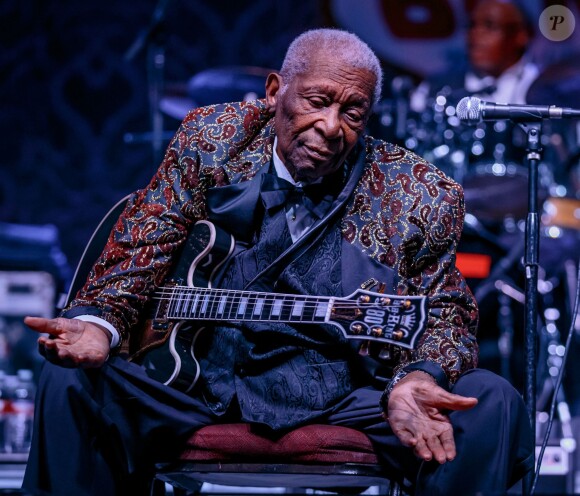 La légende du blues B.B. King à Las Vegas, le 27 septembre 2014. 