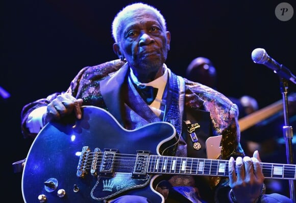 B. B. King en concert au House of Blues à Chicago, le 3 octobre 2014. Le guitariste n'a pu terminer son concert et dû annuler la fin de sa tournée.