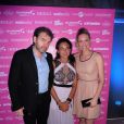  Exclusif - Clovis Cornillac, sa femme Lilou Fogli et Sandra Zeitoun De Matteis en soir&eacute;e &agrave; la suite Sandra and Co au 63 la croisette &agrave; Cannes le 17 mai 2015. 