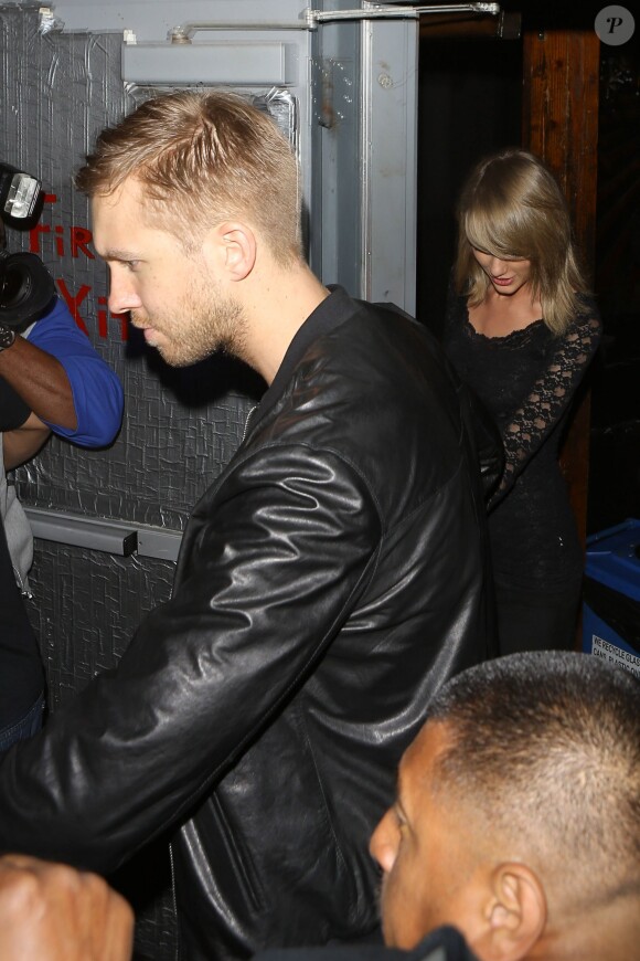 Calvin Harris et Taylor Swift à Los Angeles, le 2 avril 2015.