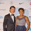 Serena Williams et son compagnon Patrick Mouratoglou lors de la soirée de la fondation Champ'Seed à l'hôtel Méridien de Monte-Carlo à Monaco le 19 mai 2015