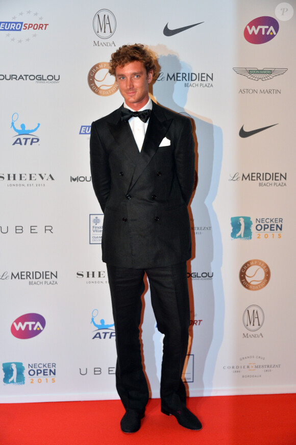 Pierre Casiraghi lors de la soirée de la fondation Champ'Seed à l'hôtel Méridien de Monte-Carlo à Monaco le 19 mai 2015