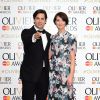 Adam Garcia et Lauren Cuthbertson aux Lawrence Olivier Awards à Londres, le 12 avril 2015.