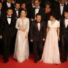 Yi Zhang, Tao Zhao, Zhang-Ke Jia, Sylvia Chang, Zijang Dong, Jindong Liang - Montée des marches du film "Shan He Gu Ren" (Mountains May Depart) lors du 68e Festival International du Film de Cannes, à Cannes le 20 mai 2015.