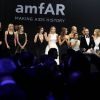 Eva Longoria, Tom Ford et les mannequins du défilé de Carine Roitfeld lors du gala "Cinema Against AIDS 22" de l'amfAR à l'hôtel Cap-Eden-Roc. Antibes, le 21 mai 2015.