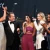 Karlie Kloss, Mario Testino, Kendall Jenner, Gigi Hadid et Jourdan Dunn lors du gala "Cinema Against AIDS 22" de l'amfAR à l'hôtel Cap-Eden-Roc. Antibes, le 21 mai 2015.