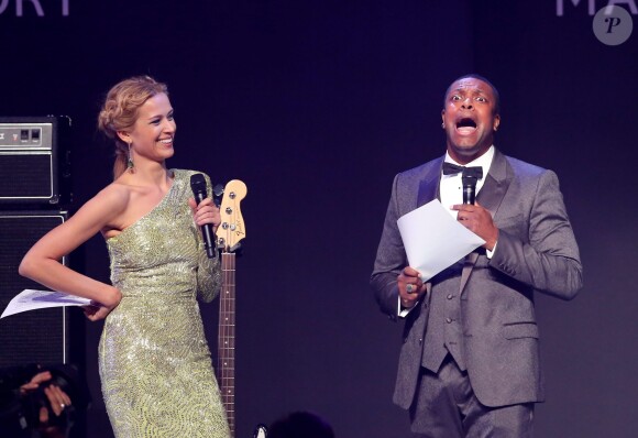 Petra Nemcova et Chris Tucker lors du gala "Cinema Against AIDS 22" de l'amfAR à l'hôtel Cap-Eden-Roc. Antibes, le 21 mai 2015.