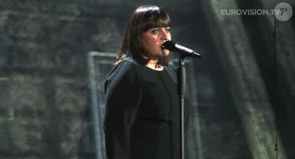Lisa Angell, lors des répétitions de l'Eurovision à Vienne, en mai 2015.