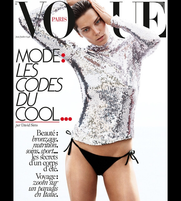 Daria Werbowy en couverture de Vogue Paris
