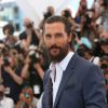 Matthew McConaughey - Photocall du film "La forêt des songes" ("The Sea of Trees") lors du 68e festival international du film de Cannes, le 16 mai 2015.