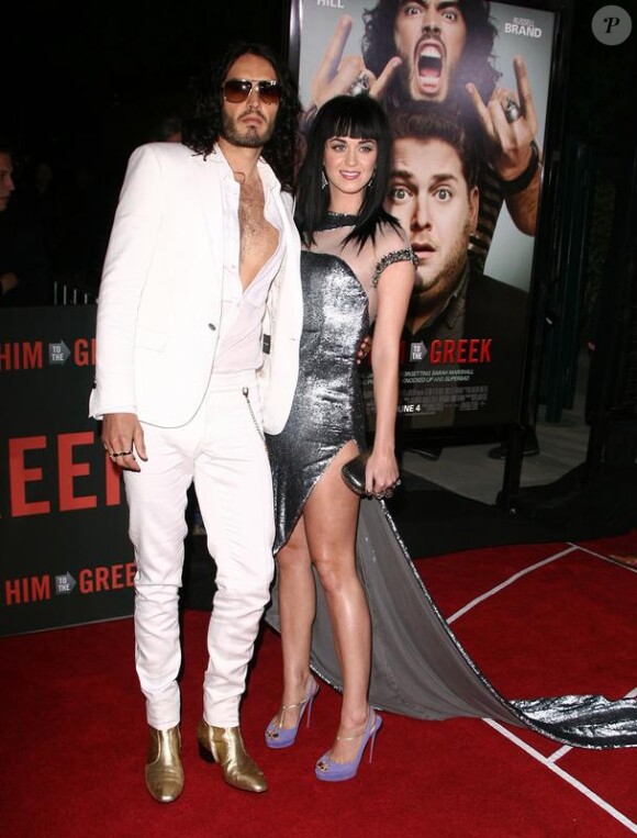 Katy Perry et Russell Brand en mai 2010 à Los Angeles