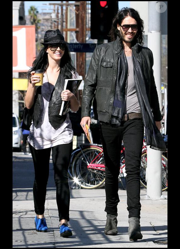 Katy Perry et Russell Brand à Los Feliz en janvier 2010