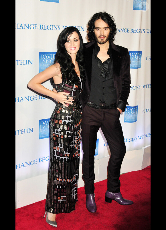 Katy Perry et Russell Brand à New York en décembre 2010