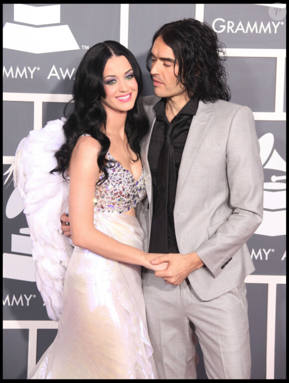 Katy Perry et Russell Brand en février 2011 à Los Angeles