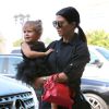 Kourtney Kardashian emmène sa fille Penelope à sa leçon de danse classique. Tarzana, le 28 mai 2015.