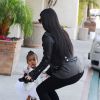 Kim Kardashian emmène sa fille North à sa leçon de danse classique. Tarzana, le 28 mai 2015.