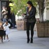 Kim Kardashian, sa fille North et sa nièce Penelope, de sortie entre filles à Los Angeles. Le 28 mai 2015.