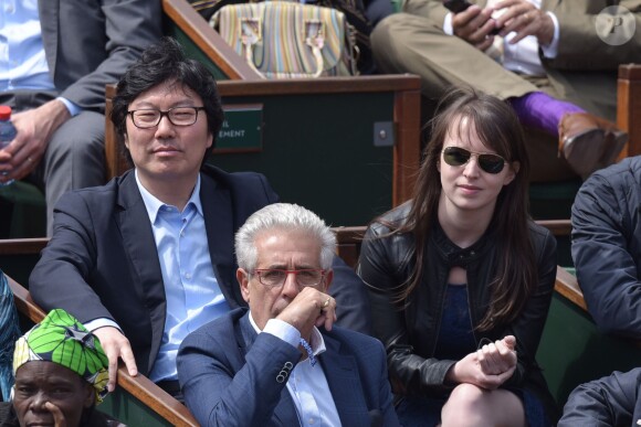 Jean-Vincent Placé lors des Internationaux de France à Roland Garros, le 28 mai 2015 à Paris