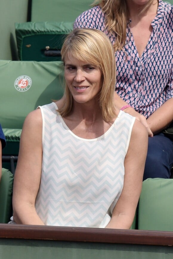 Nathalie Simon lors des Internationaux de France à Roland Garros, le 28 mai 2015 à Paris